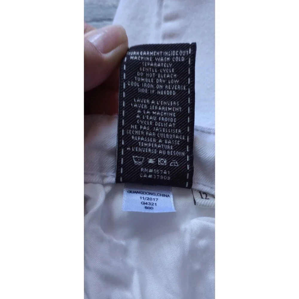 7 For All Mankind Girls 12 White 'The Skinny